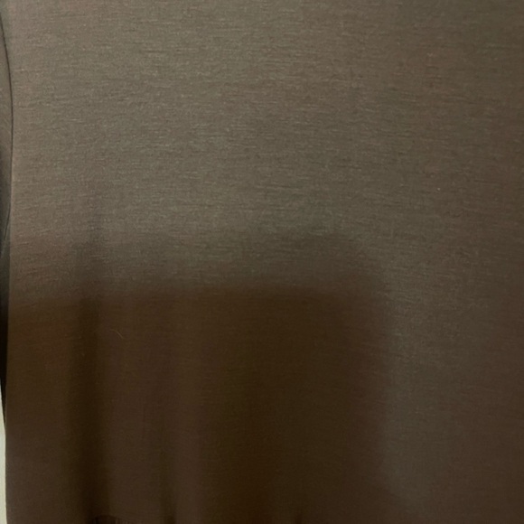 Anrabess crew neck flowy tiered maxi beach dress coffee brown large jersey knit - Picture 7 of 10